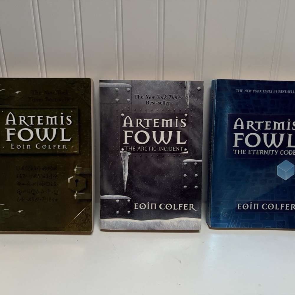 Artemis Fowl 3 Book Lot Eoin Colfer Arctic Incident Eternity Code Paperback